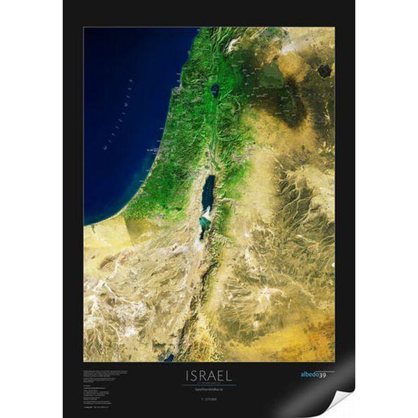 albedo 39 Mapa de Israel