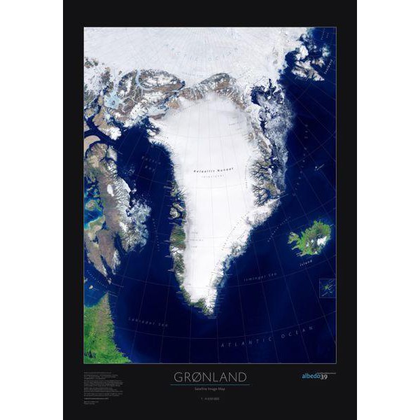 albedo 39 Mapa de Groenlandia