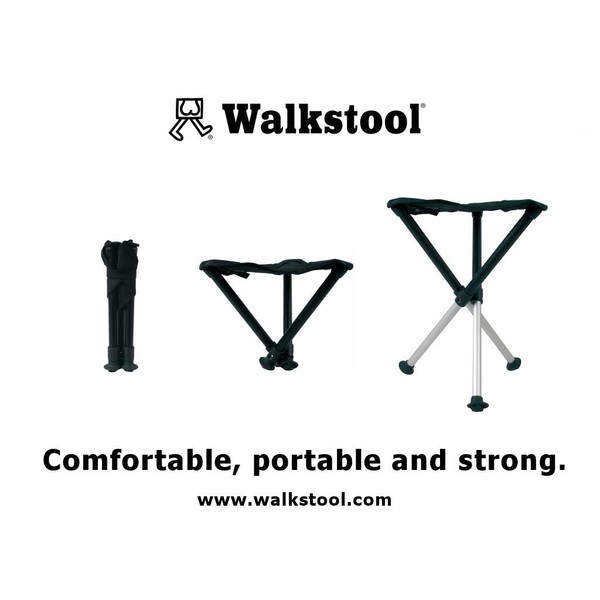 Walkstool Silla plegable Basic 60 negra