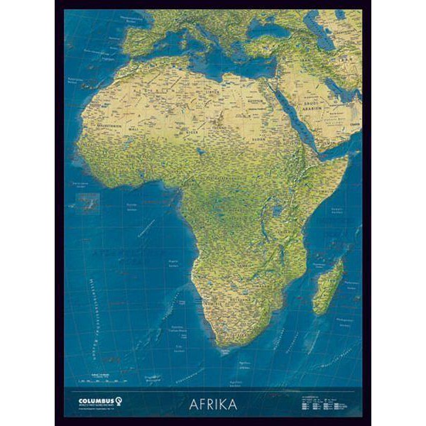 Columbus Mapa continental de África