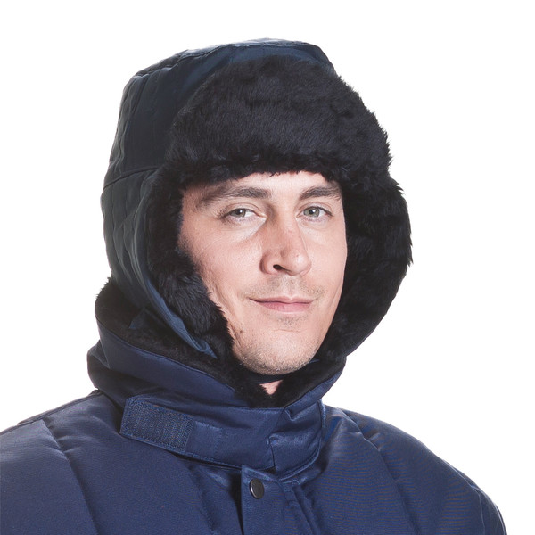 ColdTex Gorra de piel de protección contra el frío con orejeras, talla M
