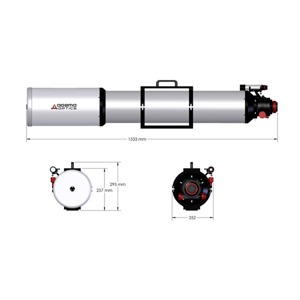 Agema Optics Refractor apocromático AP 180/1620 SD 180 F9 OTA