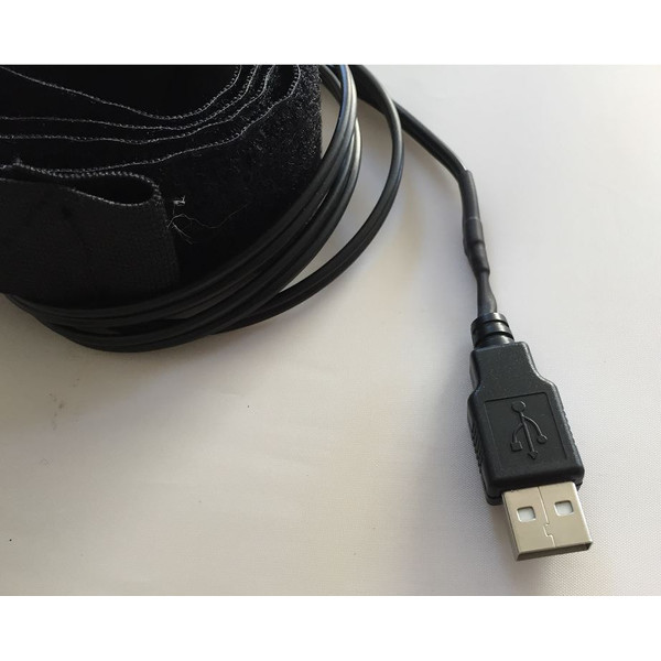 Lunatico Manguito calefactado Cinta calefactora ZeroDew de 80 mm para buscador con USB