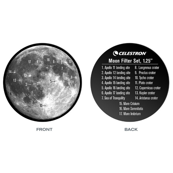 Celestron Set de filtros lunares de 1,25
