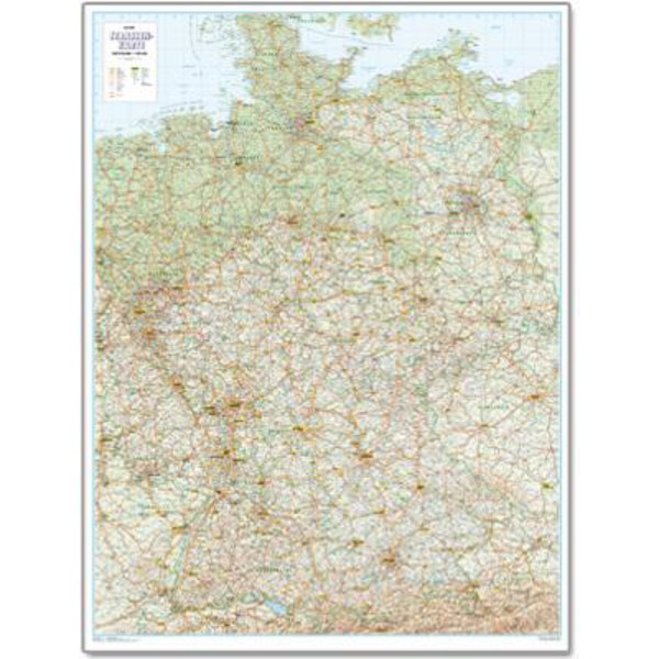 Bacher Verlag Mapa de carreteras de Alemania 1:500.000