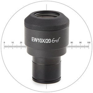 Euromex Ocular de medición IS.6010-CM, WF10x/20 mm, 10/100 microm., crosshair, Ø 23.2 mm (iScope)