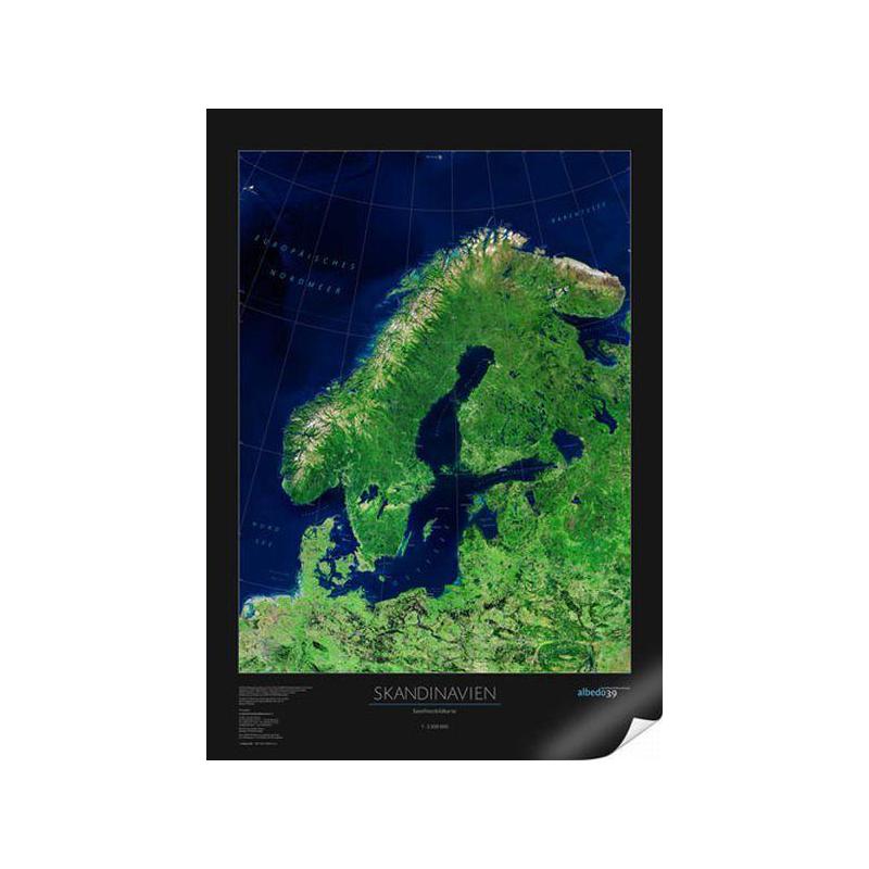 albedo 39 Mapa de Escandinavia