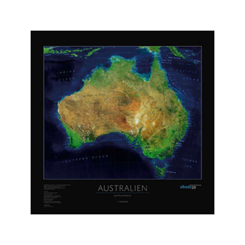 albedo 39 Mapa continental Australia