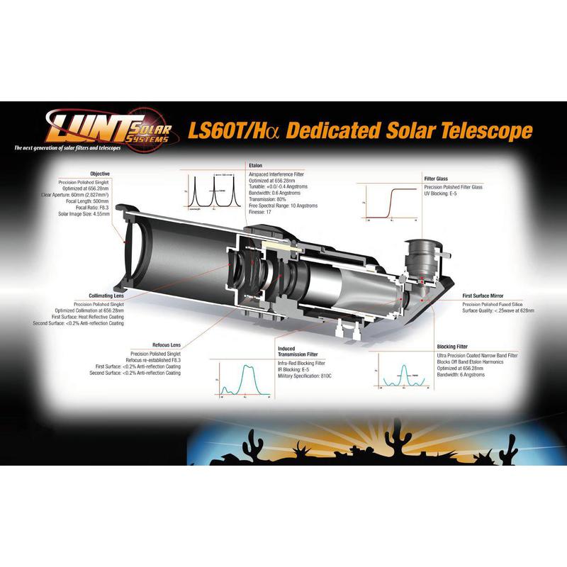 Lunt Solar Systems Telescopio solar Lunt ST 60/500 LS60T Ha B1200 C OTA