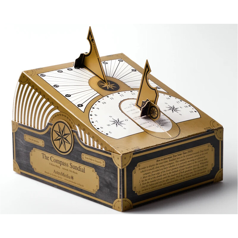 AstroMedia Kit Brújula - Reloj de sol