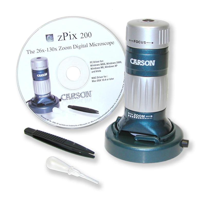Carson Microscopio de zoom digital zPix 200