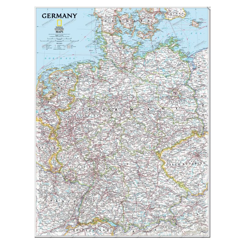 National Geographic Mapa de Alemania