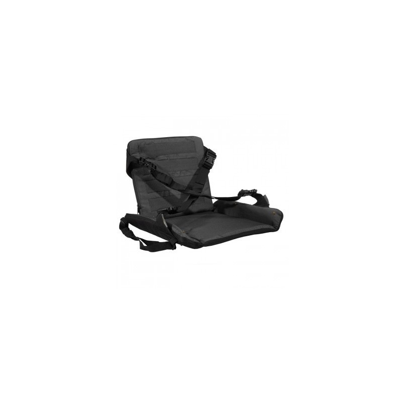 Stealth Gear Cojín-asiento con respaldo, plegable, negro