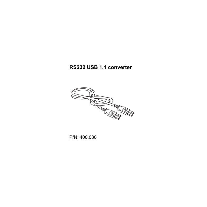 SCHOTT Cable adaptador RS232 USB 1.1