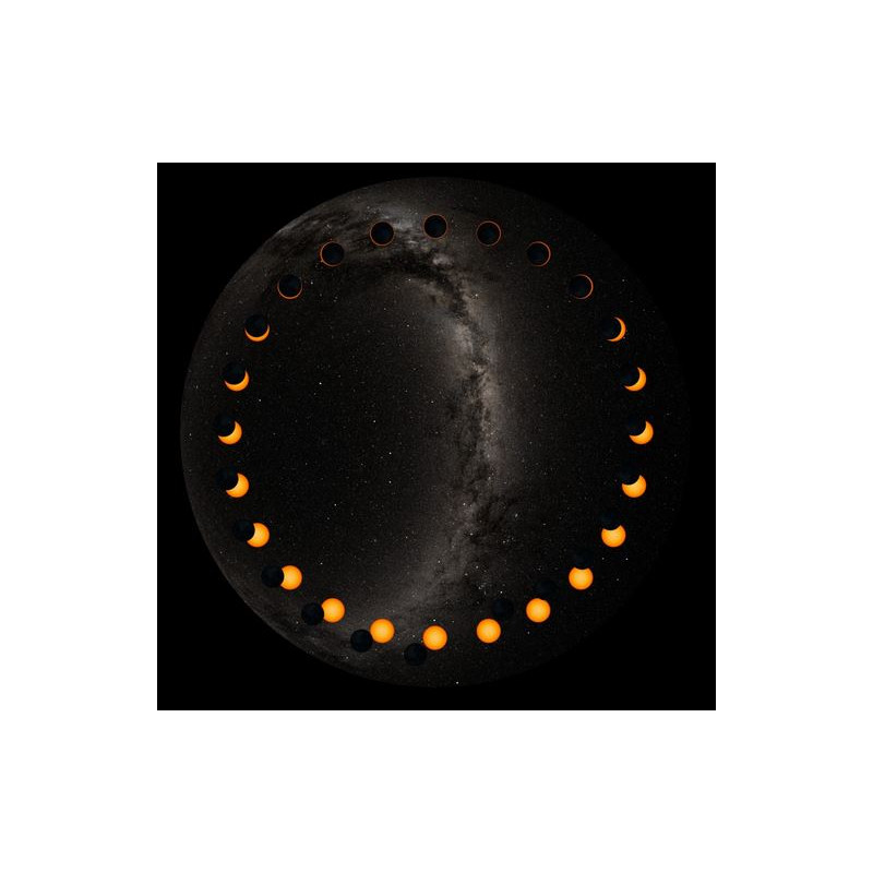 astrial Diapositiva para planetario Homestar de Sega: eclipse solar anular