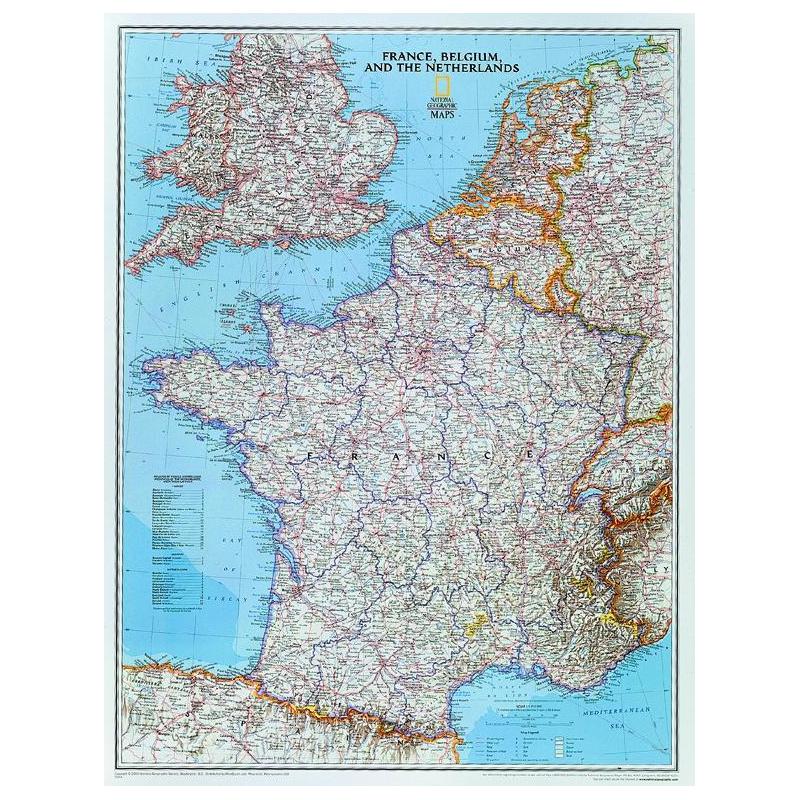 National Geographic Mapa Francia