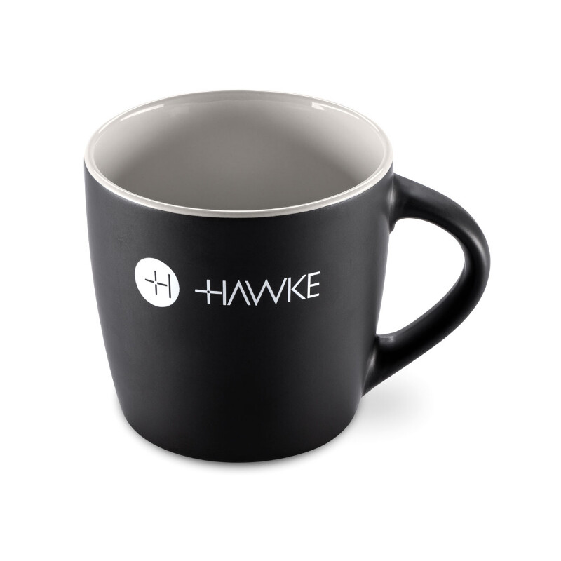HAWKE Taza Black Coffee Mug