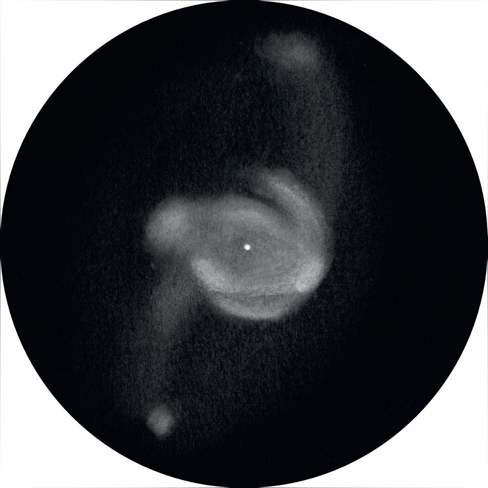 Imagen NGC 6210 tomada con un telescopio Newton de 66 cm a 837 aumentos. Uwe Glahn
