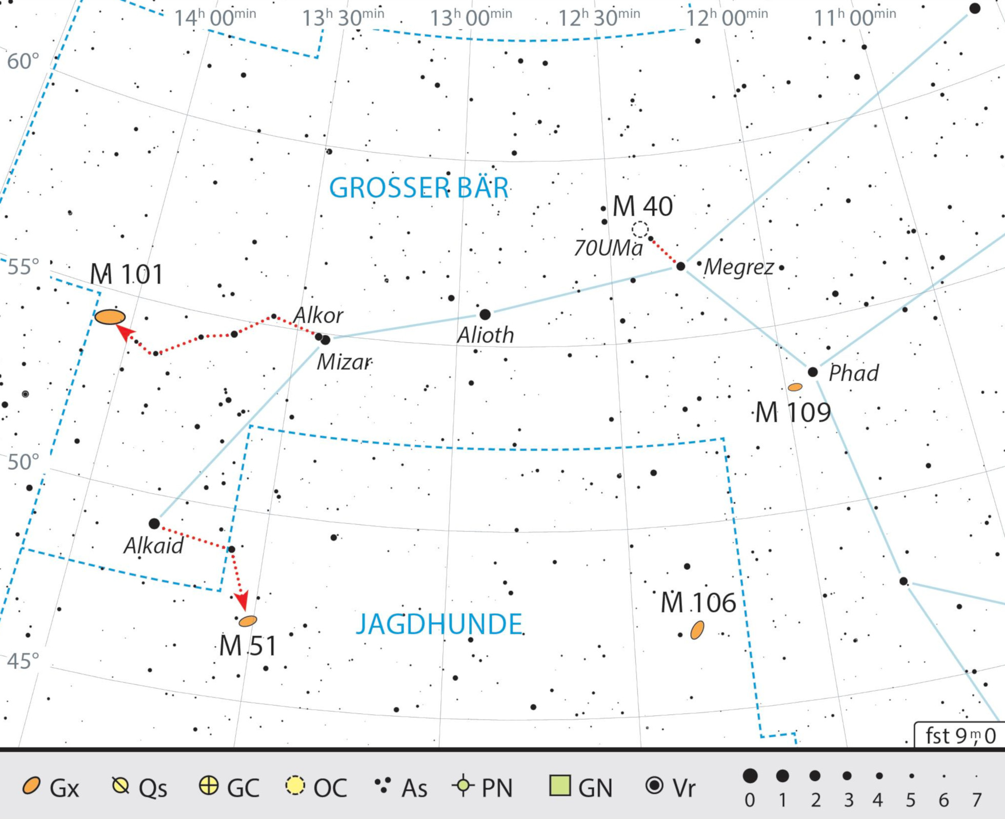 Gracias a sus llamativos puntos de partida, los objetos de este ruta astronómica son muy fáciles de encontrar. J. Scholten