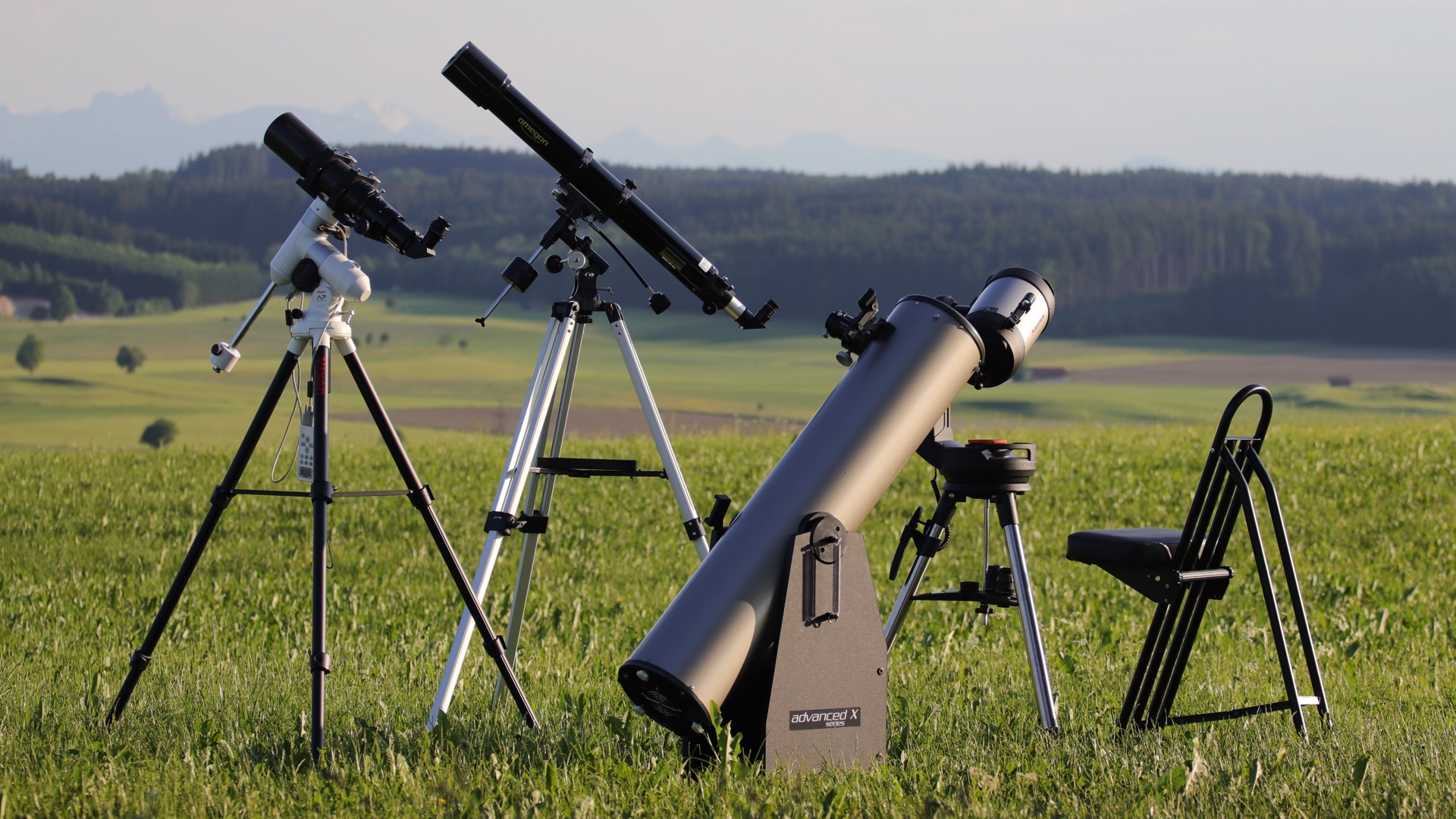 ¿Qué podemos observar con cada telescopio?