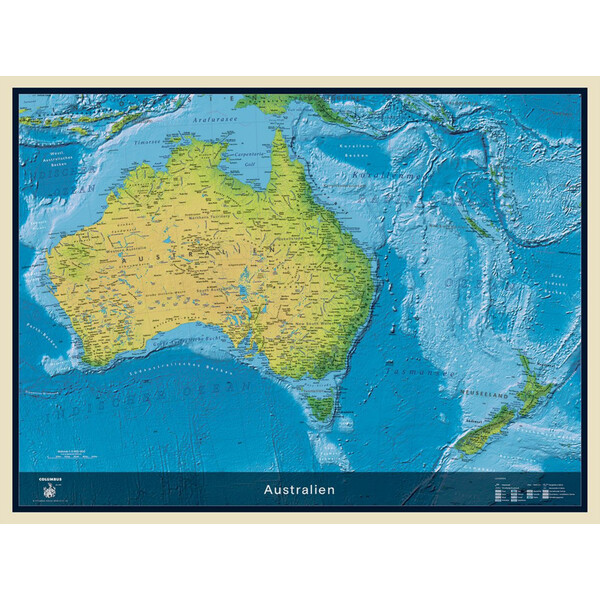 Columbus Mapa continental Australia (115 x 85 cm)
