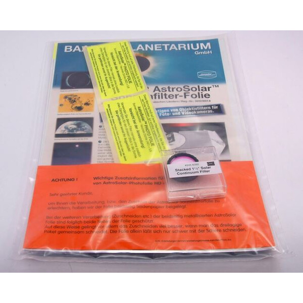 Baader Filtro solar continuum, 1,25" - dos filtros