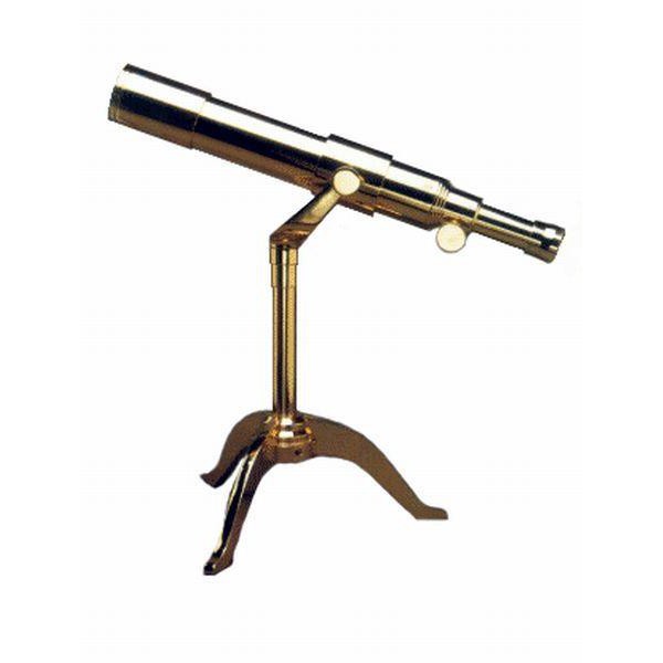 The Glass Eye Telescopio Newporter All Brass Table-Top