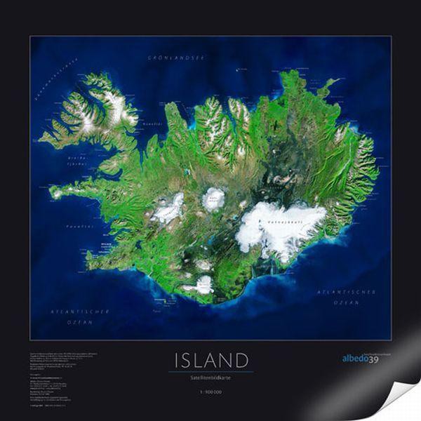 albedo 39 Mapa de Islandia