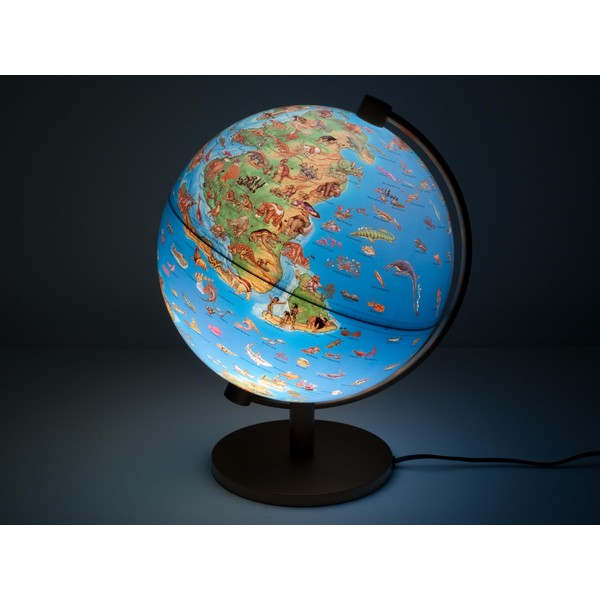 Stellanova Globo terráqueo iluminado mundo prehistórico DinoZ infantil 28cm