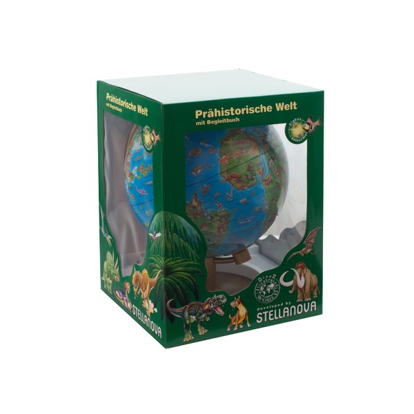 Stellanova Globo terráqueo iluminado mundo prehistórico DinoZ infantil 28cm