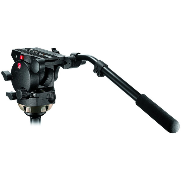 Manfrotto 526 Rótula de video Profi Fluid con semiesfera de 100mm y 357PLV