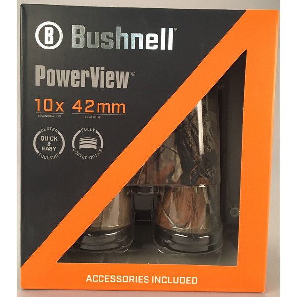 Bushnell Binoculares Powerview 10x42, Realtree Camo