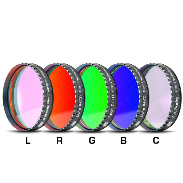 Baader Filtros LRGBC-CCD 2", RGB con filtros Klarglas y filtros protectores UV/IR / L