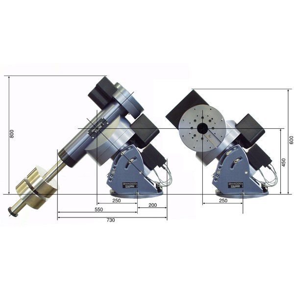 10 Micron Montura GM 4000 QCI, versión estática