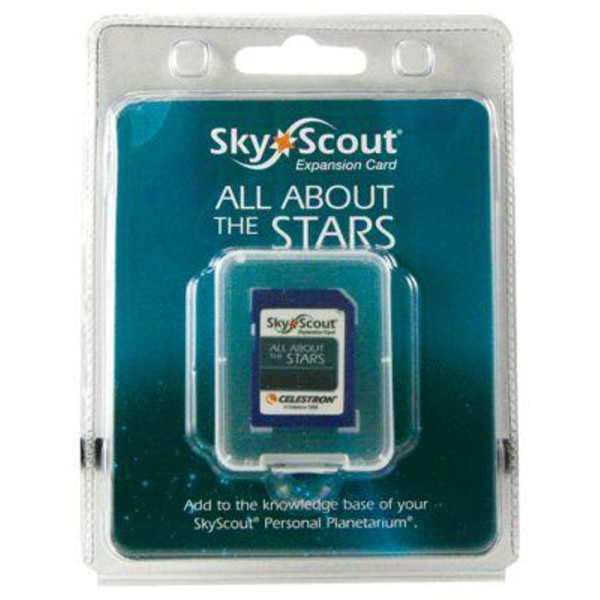 Celestron Tarjeta de ampliación "All about the Stars" SkyScout