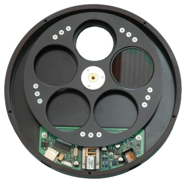 Starlight Xpress Rueda de filtros USB para 7 filtros 36mm con rosca SCT (machoa) + rosca T (hembra)