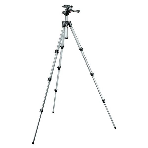 Manfrotto Kit de trípode foto-vídeo Maxi con rótula giratoria en 3 direcciones 394-H