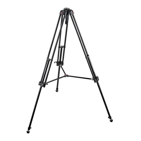 Manfrotto Trípode de vídeo Pro 547B con sistema de nivelación de bola 60mm, doble tubo