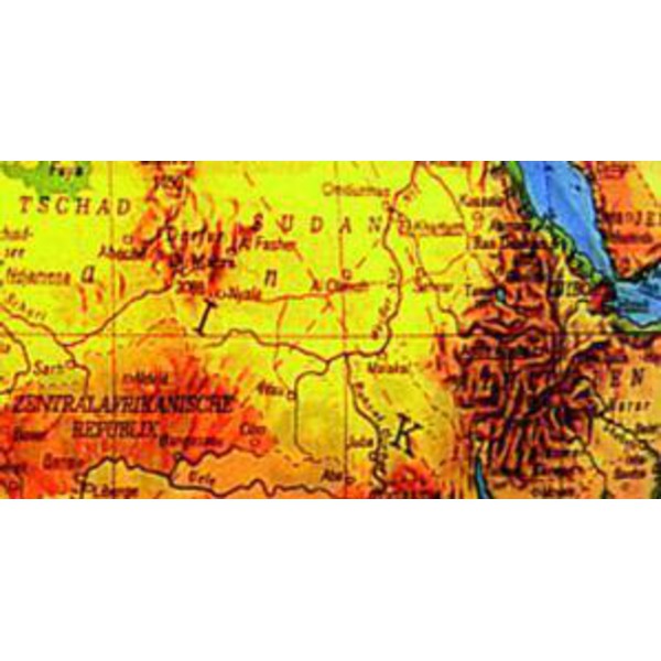 Columbus Globo terráqueo infantil Terra negro 26cm