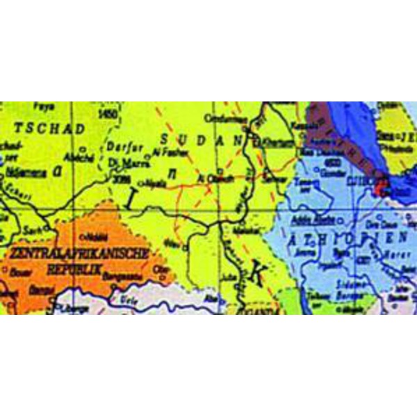 Columbus Globo terráqueo infantil Terra negro 26cm