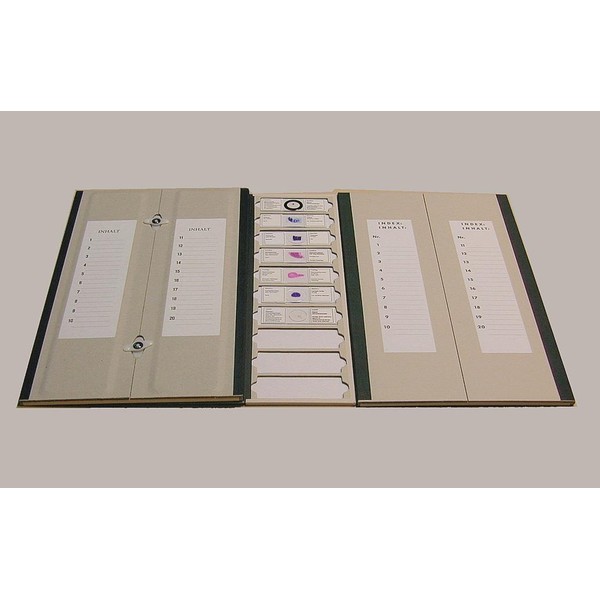 Windaus Carpeta de cartulina para 10 portaobjetos