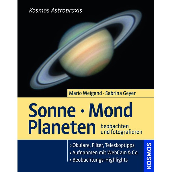 Kosmos Verlag Sonne Mond Planeten beobachten und fotografieren