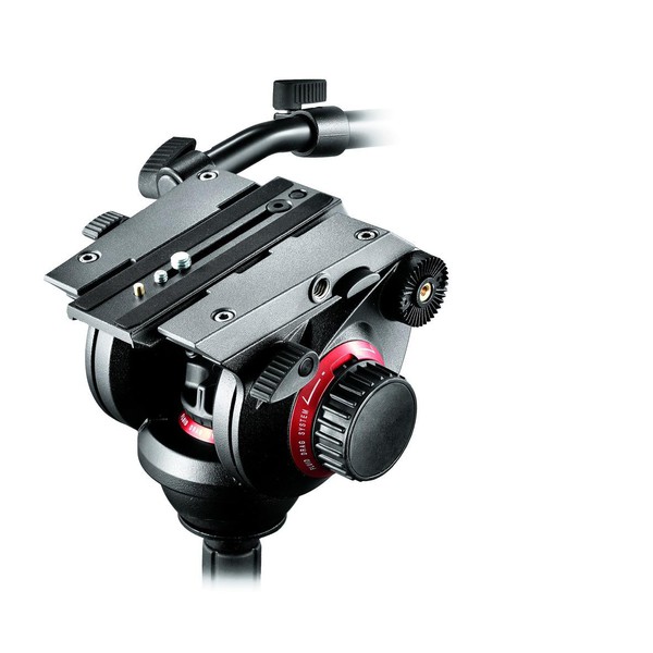 Manfrotto Cabezales 2 ejes 504HD Rótula Pro Fluid Video 501PL con placa de liberación rápida