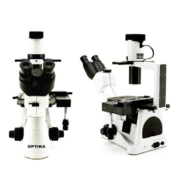Optika XDS-3, Microscopio trinocular invertido (con platina y armazón de aluminio)
