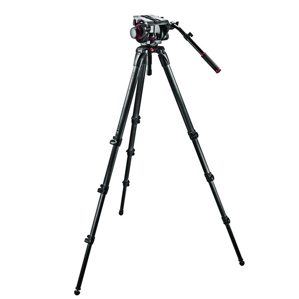 Manfrotto Set de trípode con rótula Pro Fluid Video 509HD y trípode 536 con separador