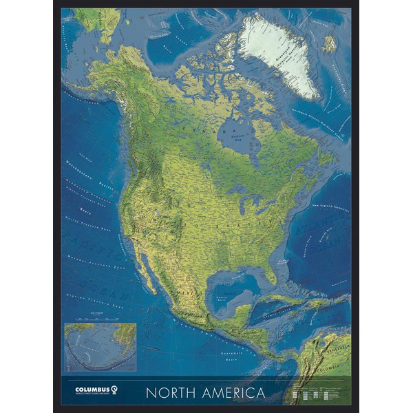 Columbus Mapa de América del Norte