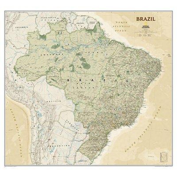 National Geographic Mapa de : Brasil