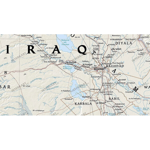 National Geographic Mapa de : Iraq