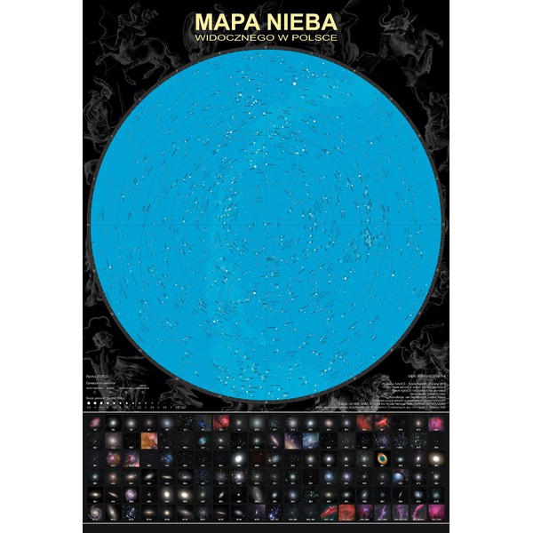 AstroCD Póster Plakat - Mapa Nieba
