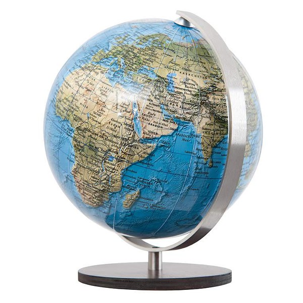 Columbus Mini globos terráqueos Duorama base de madera de macasar 12 cm